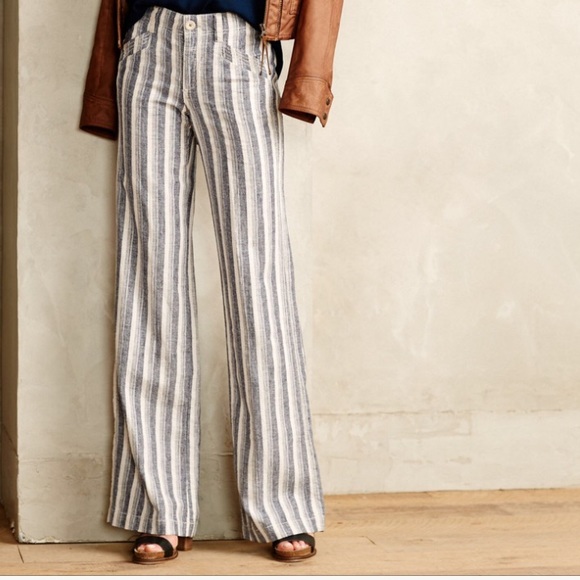 Anthropologie Pants - PILCRO AND THE LETTERPRESS LINEN PANTS SIZE 0P